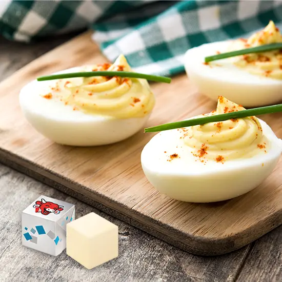 Recipes - Stuffed eggs with creamy cheese